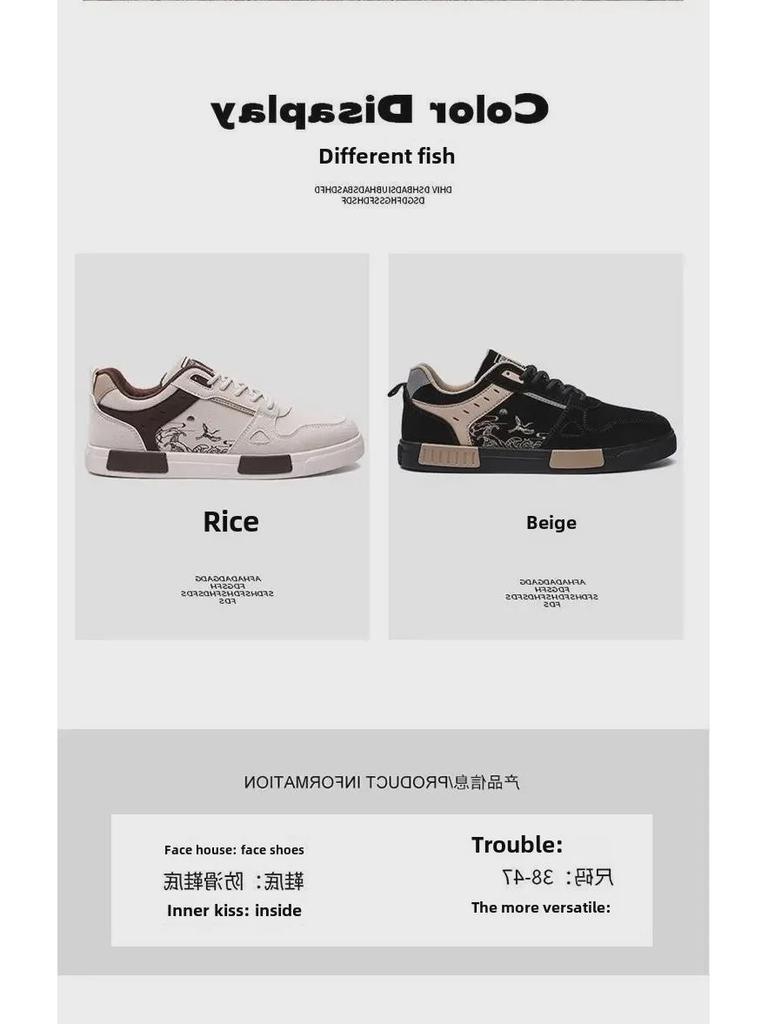 4647 Scarpe Casual da Uomo alla Moda Taglia Larga con Inserti in Camoscio - Calzature Sportive per Tutte le Stagioni