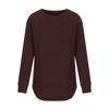Women's Round Neck Long Sleeve Bottoming Shirt Top Warm Top Casual Sweatshirt