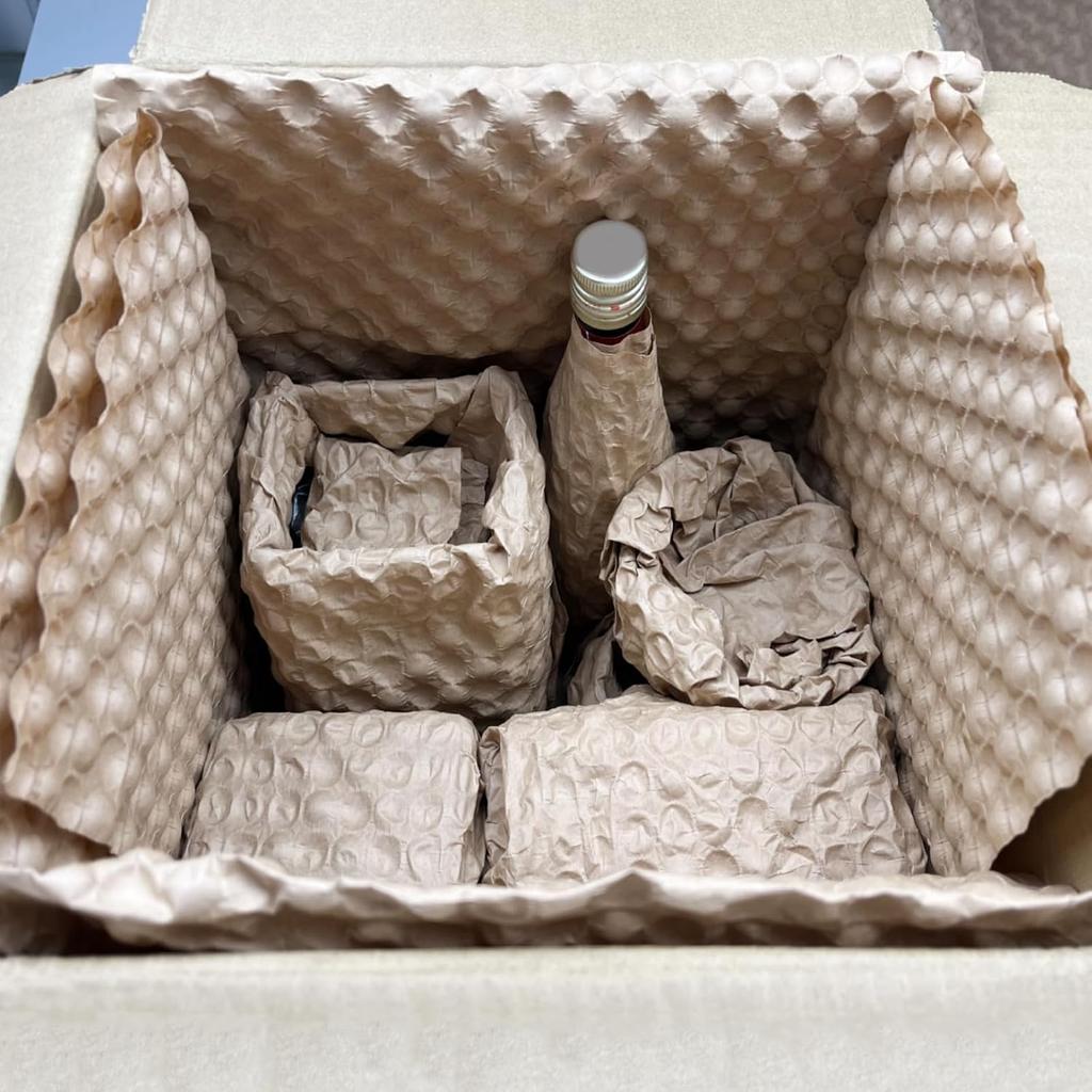 Pluriball di Carta, Involucro Ammortizzante Ecologico Allungato, Alternativa al Riempimento in Pluriball di Plastica per Conservare Oggetti Delicati Trasloco Spedizione Imballaggio