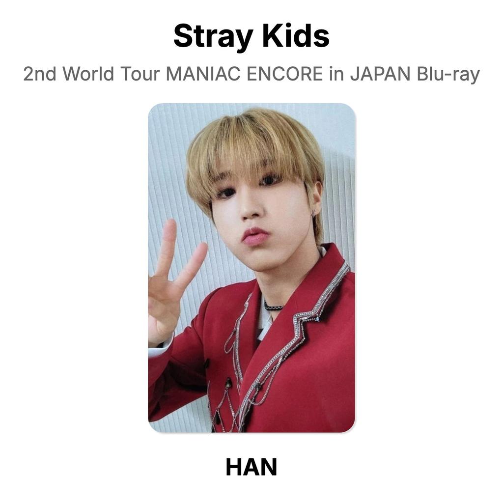 Stray Kids 2nd World Tour MANIAC ENCORE in JAPAN Blu-ray Official Photocard