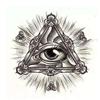Ring Ancient Egypt Eye God Egyptian Triangle Amulet Talisman Stainless Steel Protect Power Jewelry Gift Hip Hop Rock Goth Gothic
