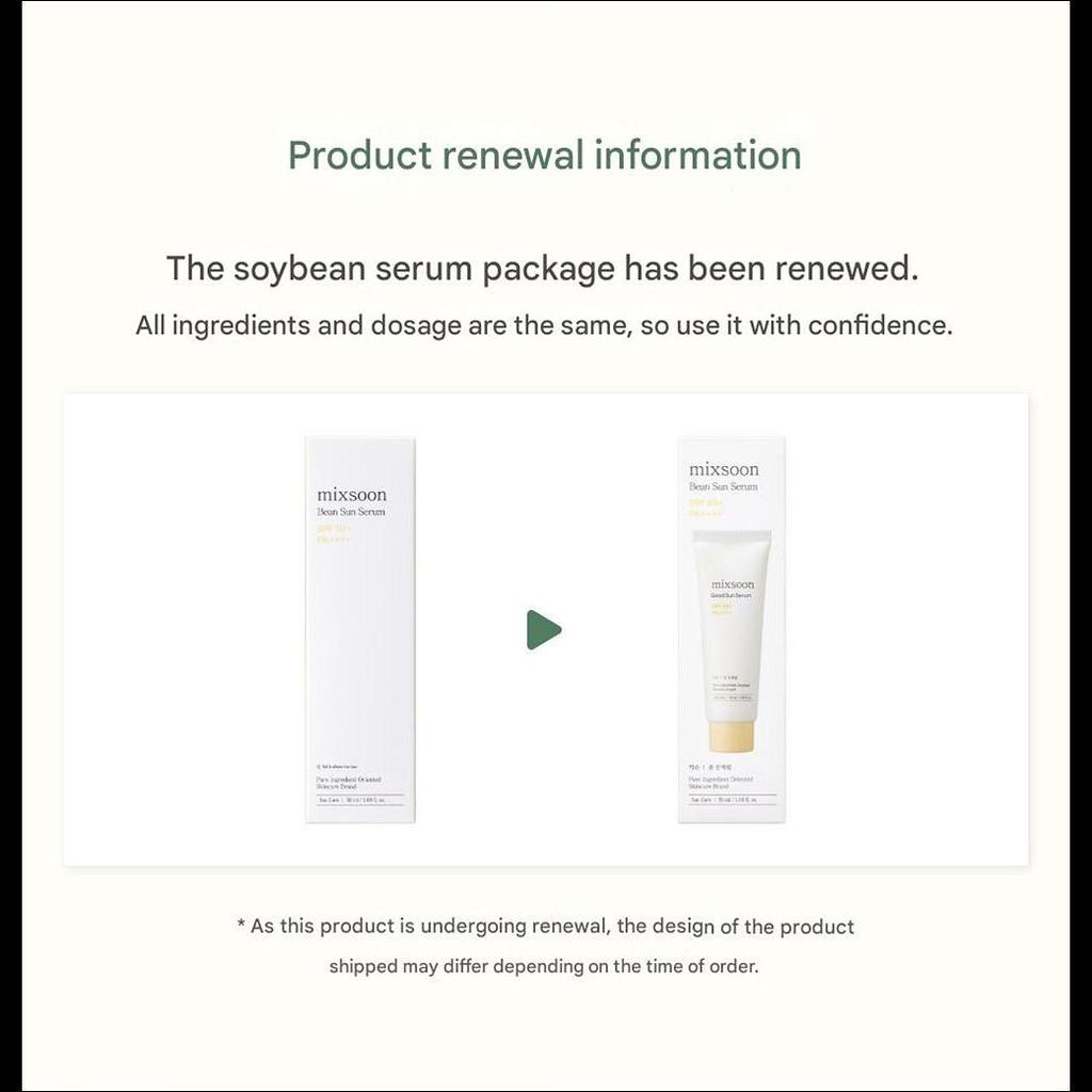 mixsoon Fasulye Güneş Serumu SPF 50+ PA++++ 50ml
