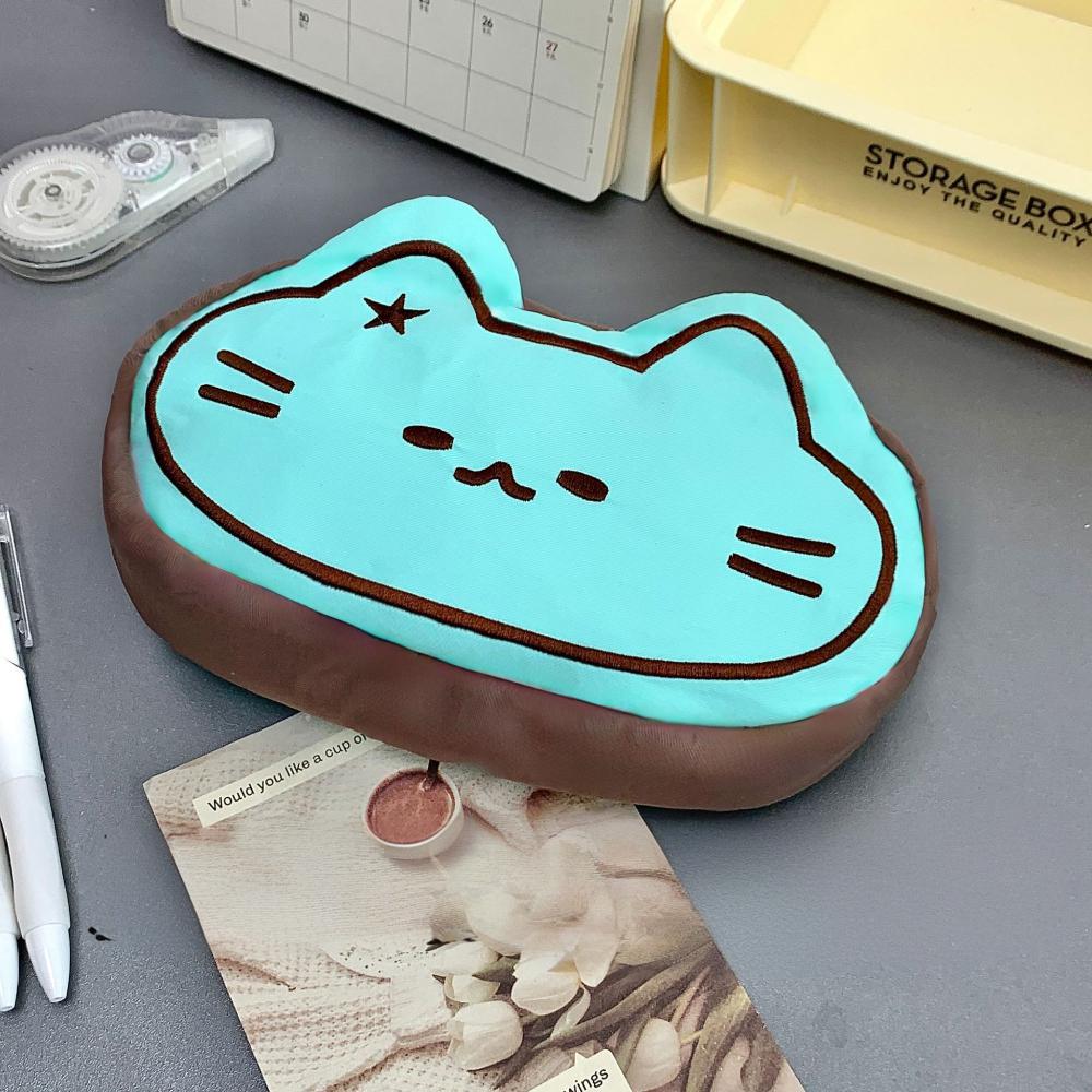 

1pcs Cute Caramel Cat Pencil Bag Large Capacity Pencil Bag Cute Animal Pencil Case School Supplies Student Supplies
