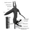 Multi Functional Portable Folding Pliers Tool,Edc Screwdriver Head Multifunctional Tool,Outdoor Survival Combination Tool.