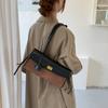 Small Fragrance Color-coordinated Crossbody Bag with Large Capacity Tote Bag, Baguette Style Shoulder Bag for Single Use