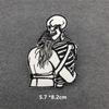 Ironing Applications Punk Textile Backpack Funny Skull And Cartoon Diy Band Patches Sticker Jacket Anime Clothing Stickers