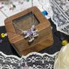 Clear Sky Retro Dreamy Blue Zircon Bow Necklace - S925 Silver, Full Diamond, Niche Girly Design