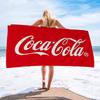 C-Coca-Colas Mikrofaser Bedrucktes Strandtuch Bergsteigen Yoga Strand Schwimmen Laufen Saugfähiges Weiches Handtuch