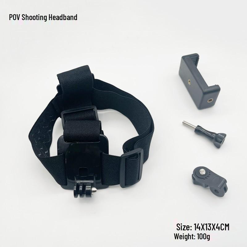 Headband Bracket for POV Video Recording and Live Streaming with Mobile Phone