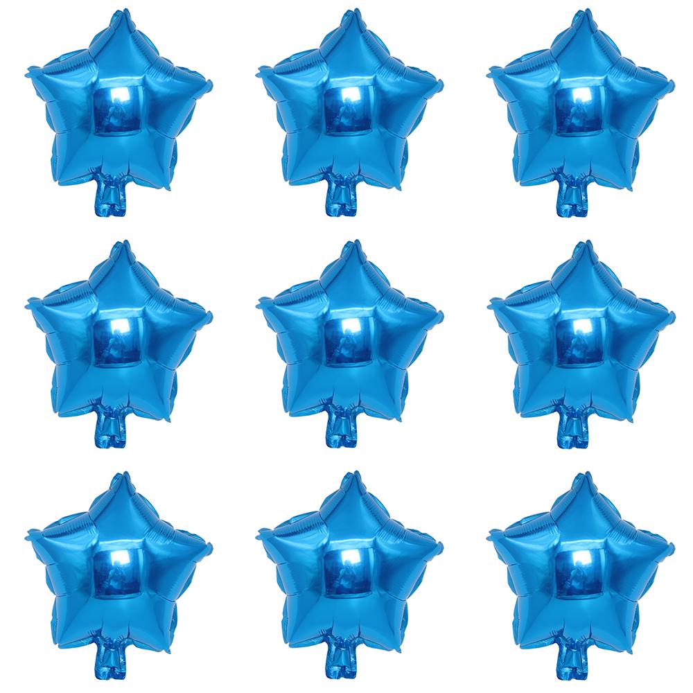 18inch Gold Star Foil Balloons Black Red Silver Five Star Balloon Set Birthday Party Decor Baby Shower Gender Reveal Decoration