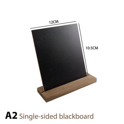 לוח מודעות שלט תצוגת בסיס עץ תג מחיר לוחות גיר שחורים Memo Bar