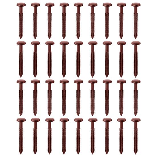 18/36/50Pcs Vinyl Shutter Fasteners Shutter Spikes UV Resistant Simple Installation