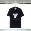 Unisex Cotton T-Shirt With Digital Print Letter Loose Fit Casual Wear