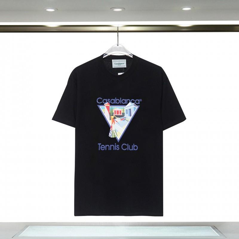 Unisex Cotton T-Shirt With Digital Print Letter Loose Fit Casual Wear
