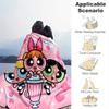 1pcPowerpuff Plush Blanket - Soft and Comfortable for All Seasons, Perfect