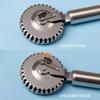 1pc stainless steel fancy roller embossing machine, texture lace cutter, lace cutting kitchen baking tool, all steel lace press