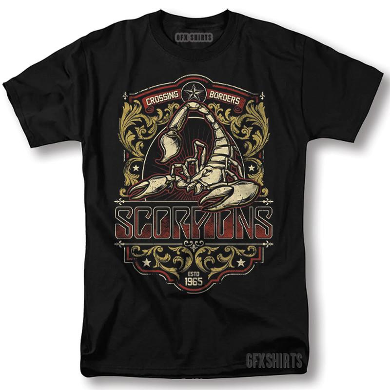

Scorpions Shirt Rock Concert Tour Vintage Graphic Design T-Shirt L