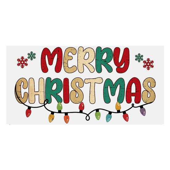 Nálepka na šálek Vánoční stromeček Santa Claus Voděodolná Samolepicí Velká přilnavost Protiskluzový Čirý tisk Nálepka na šálek kávy UV DTF