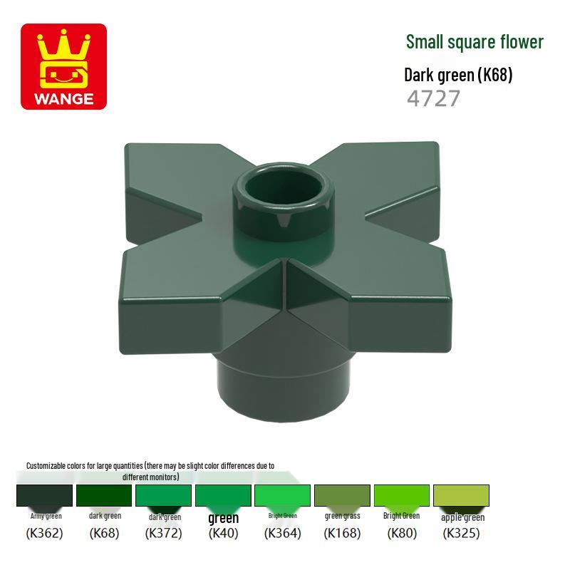 Wange Small Particle Compatible Building Blocks Set - Flower Assembly (4728/4727/15469w)