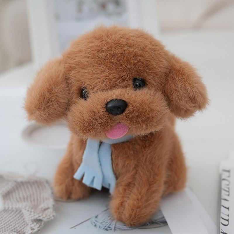Adorable Teddy Bear Plush Toy For Kids With Keychain In Soft Mink Fur коричневый