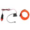 DC 12V Orange Light Glowing Wire Car Vehicle Cold Light   Cigarette Lighter Drive(2 Meters)