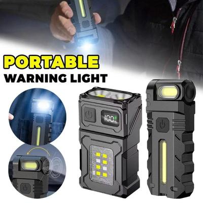 COB Magnetický LED Baterka EDC Vrecková Baterka 180° Otočná Hlava Prenosné Pracovné Svetlo Ploché Svetlo Pre Vonkajšie Núdzové