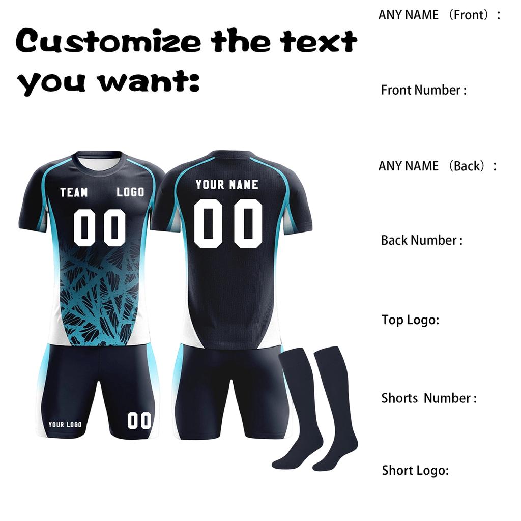 DIY Custom Adult And Children Three-piece Football Uniforms
