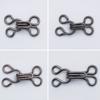 Set da 100 Pezzi Ganci e Occhielli da Cucito 11,5-17 mm Ganci e Occhielli Grandi Chiusura per Reggiseno Abbigliamento Pantaloni Gonna Cucito Fai da Te Artigianato