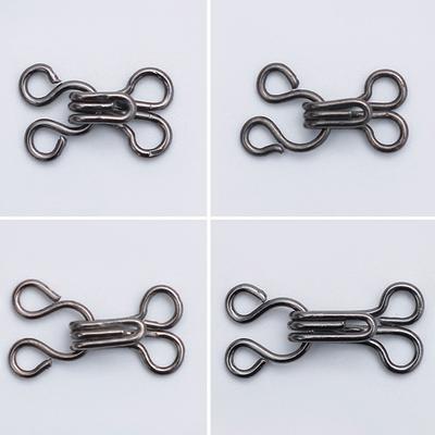 100Pcs Sewing Hook And Eye Latch Set 11.5-17Mm Large Hooks And Eyes Closure For Bra Clothing Trousers Skirt Sewing Diy Craft