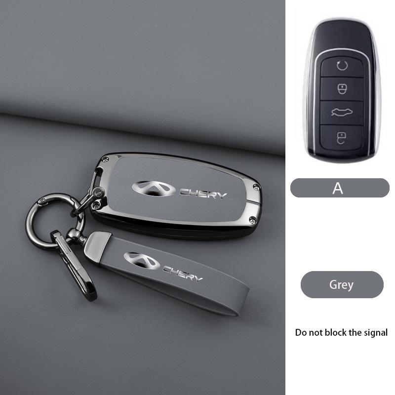 Zinklegierung Leder Auto Schlüsselanhänger Hülle Schutzhülle Für Chery Jaecoo J7 J8 7 Tiggo 8plus 8 5 Plus 7pro Max Omoda 5 C5 Arrizo