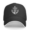 Nautical Anchor Printed Adjustable HipHop Style for Unisex And Women Sailor Adventure Dad Hat Sandwich Baseball Cap