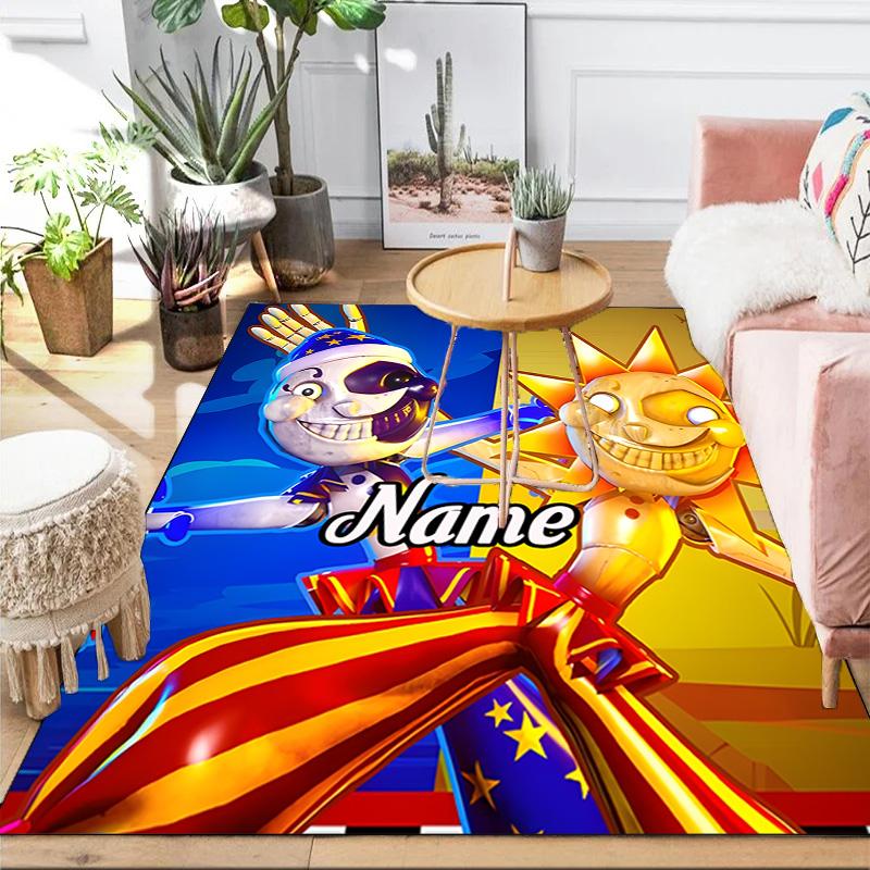 Custom Name Daycare Star Adventure Rug Game Carpet, Floor Mat for Bedroom Living Room Entryway Rug, Home Decor Idea Gift for Christmas birthday