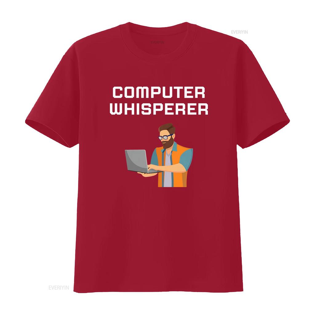 Computer Whisperer T Shirt for Geek Nerd Science Engineering Savvy Tech PC Gamer with Express Delivery vintage Washed Stylish