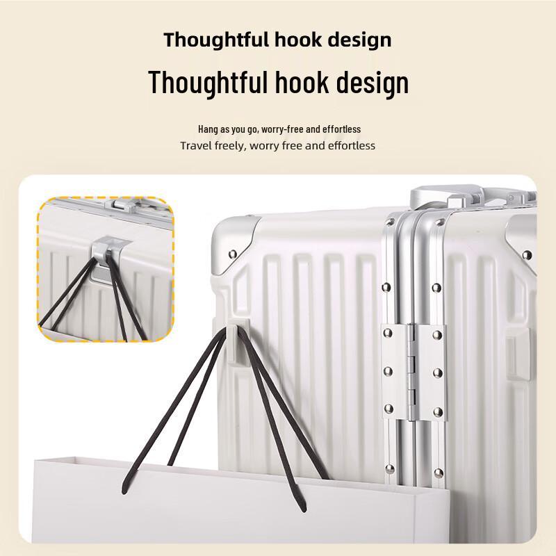 Aluminum Frame USB Charging Trolley Luggage