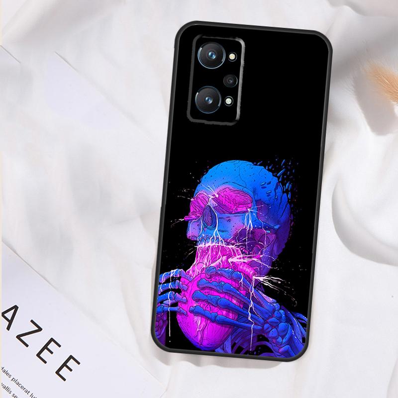 Skull Trippy Octopus Case For Realme 15 12 11 13 14 Pro Plus GT6 GT7 Pro C55 C51 C25 C63 C61 C65 C67 C53 C71 C75