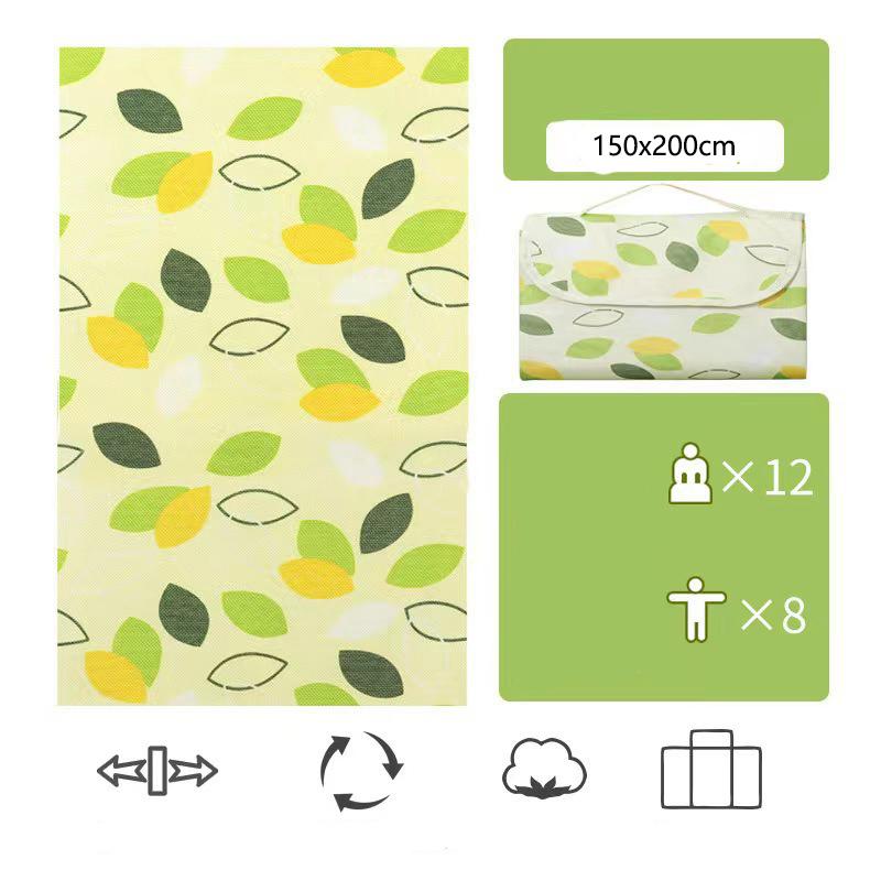 Outdoor Thickened Waterproof Camping Non-woven Fabric Picnic Mat Moisture-proof Mat Beach Mat