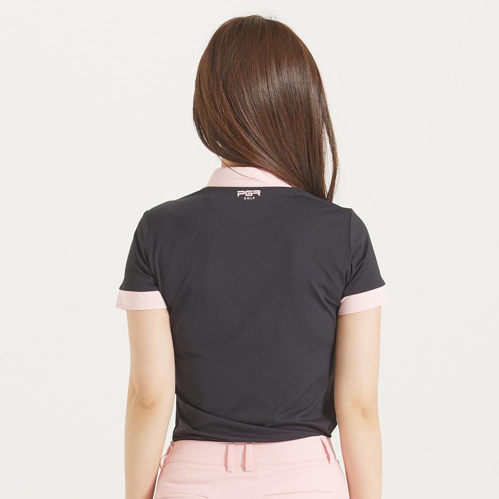 PGR Short Sleeve Collared T-Shirt Black Gt-4311