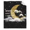 Panda na Měsíci Flanelová deka, Plyšová teplá přehozová deka pro celoroční povlečení, postel Pohovka Gauč Dekorace pro nový domov Nápad na dárek