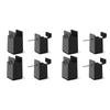 HHO-Bed Risers, 4 Inch Adjustable Desk Riser Blocks With Screw Clamp 8 Pack Heavy Duty Chair Raisers Fits 0-2 Inch Widths