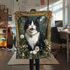 Beautiful Calico Cat,pattern Flannel Blanket, High quality Comfortable for All Seasons, Home Decor, Warmth and Comfort, Perfect for Gifts.