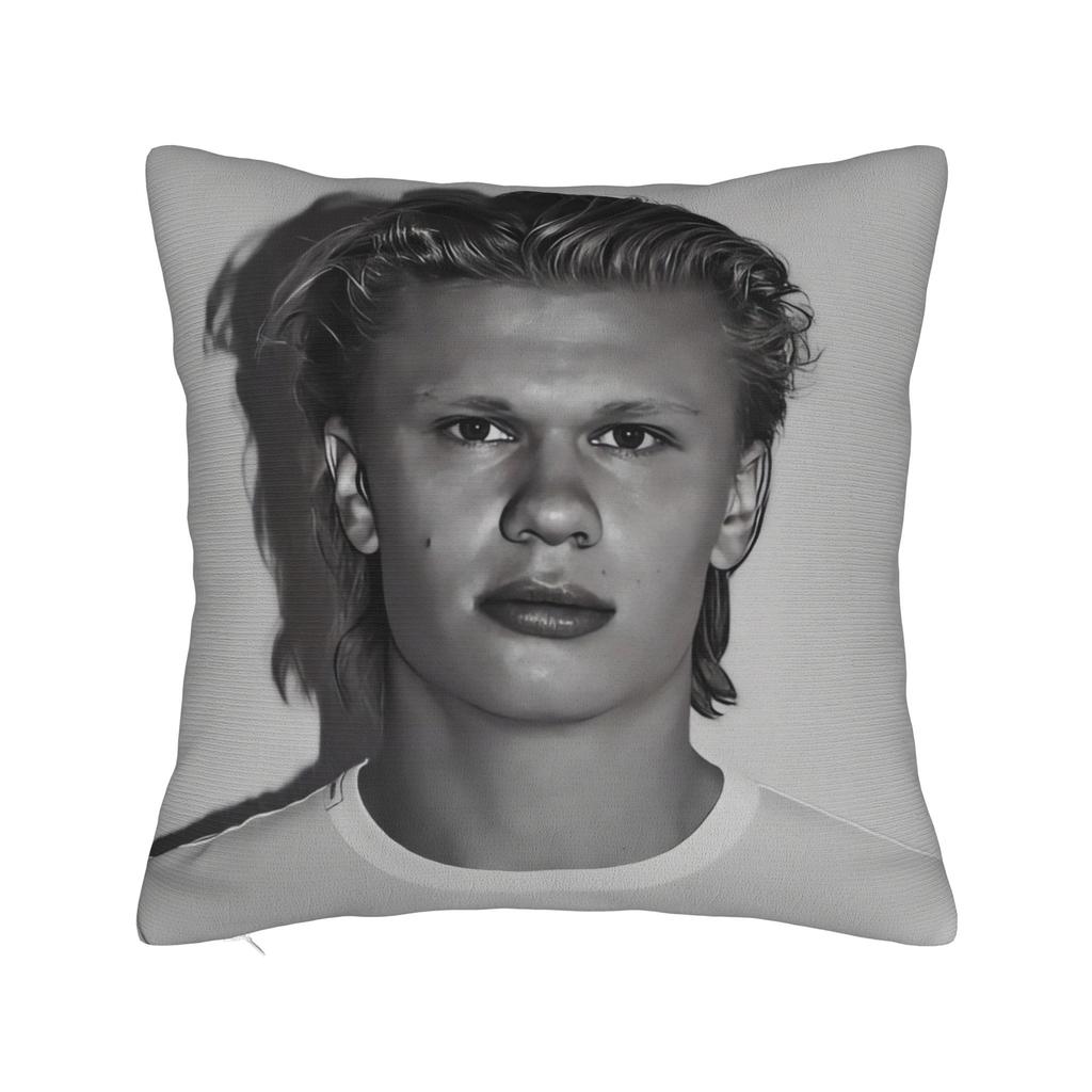 Footall The Haaland Pillow Case Comfy Pillow Cover Funny Pillowcases For Chair Sofa Home Decor