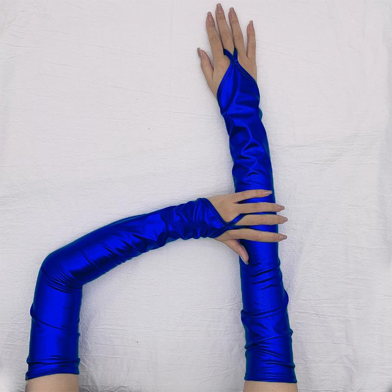 Lacklederbeschichtete Hakenfingerhandschuhe Sexy Damen Flirtende Dessous Erwachsene Paare Weihnachtshandschuhe