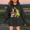Children's Fashionable Casual Long-sleeved Loose Christmas Print Pullover Hooded Sweatshirt