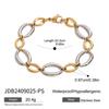 Stainless Steel Bangle Bracelet for Women 18K Gold Color Plated Bracelet Women's Jewelry 18K PVD Plated Bracelets and Bangles