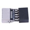 USB 2.0 Expansion Board Motherboard Converter Plug & Play USB2.0 TYPE-E Header Extender Card for Mac OS/Windows Linux