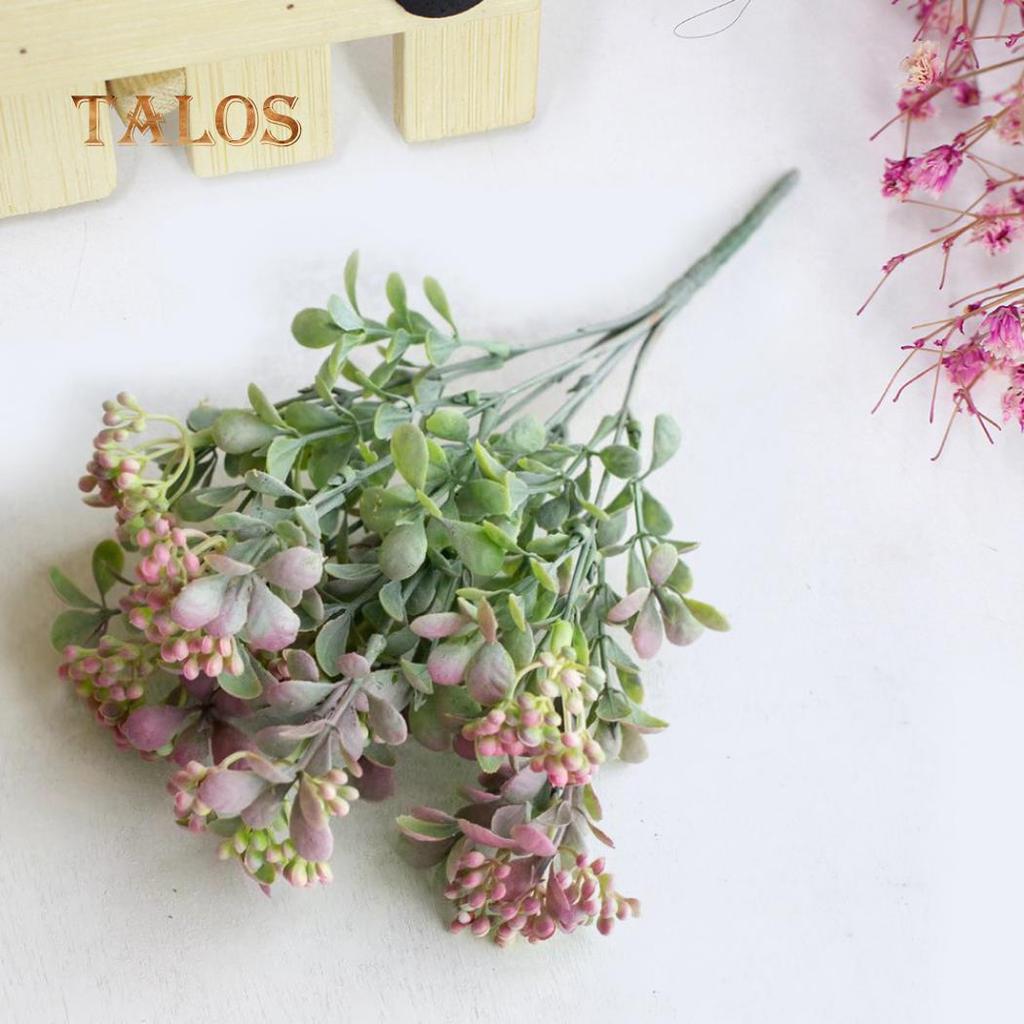 1 Bouquet Small Fruits Artificial Plant 7 Branches Wedding Home Decoration