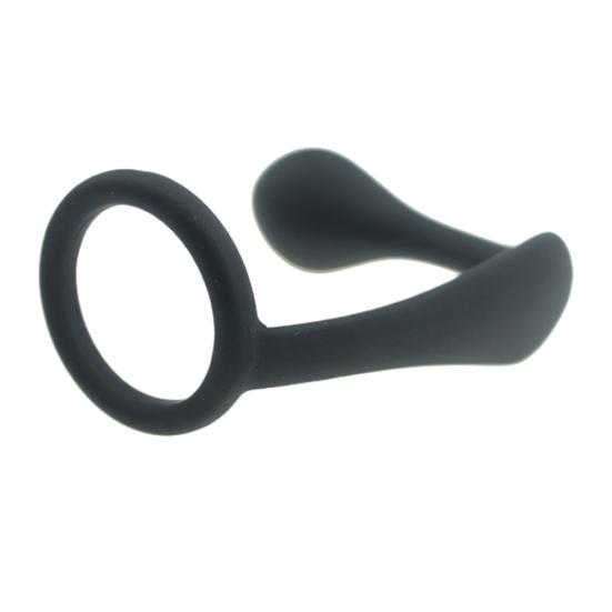 Silikonový masážní přístroj prostaty pro muže P-bod Anální kolík Zadek Kroužek na penis Pánská sexuální hračka