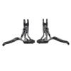 1 Pair Bicycle Brake Lever Hollow Aluminum Alloy 22.2mm Sensitive Black V Brake Handlebar for Folding Bick Road Bike