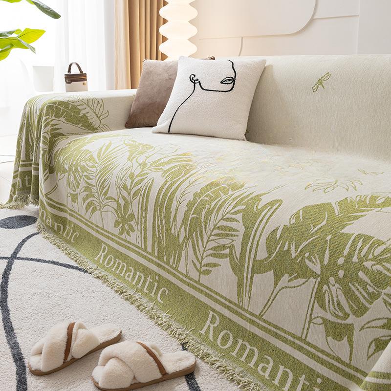 

Современный простой пасторальный чехол, тканевый чехол для дивана, полотенце из синели, чехол для дивана, четыре сезона, универсальная универсальная диванная подушка «все включено» 180*130cm