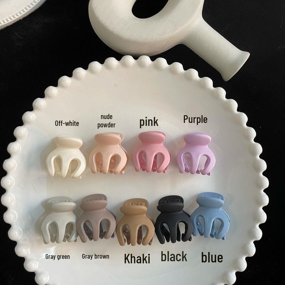 Black Anti-Sagging Small Shark Claw Clip for High Ponytails - Women's Hair Accessory